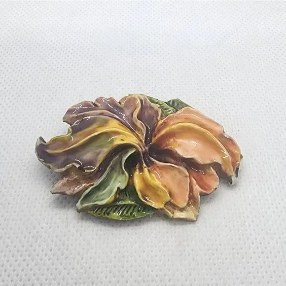 Vintage West Germany Flower Brooch